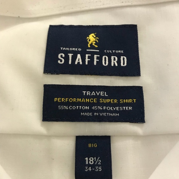 White Dress Shirt. Size 18.5 - Picture 2 of 2